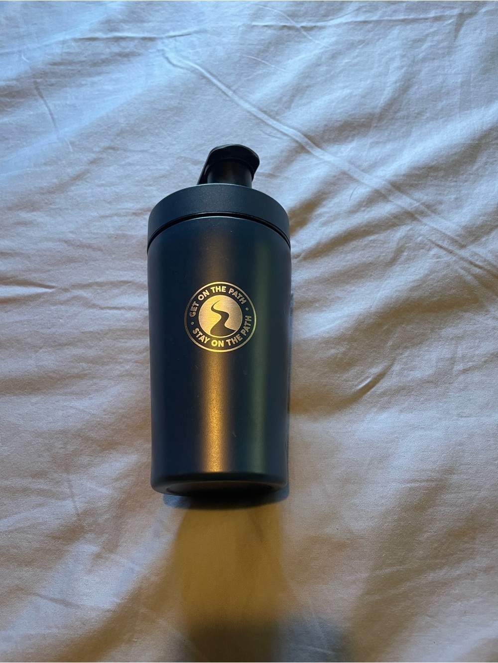 Dark Blue Stainless Steel Travel Tumbler with Logo